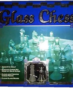 33 Piece Glass Chess Set for Elegant Gameplay and Display 2