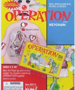 Mini Game Operation Keychain with Genuine Miniature Pieces New Stock 2