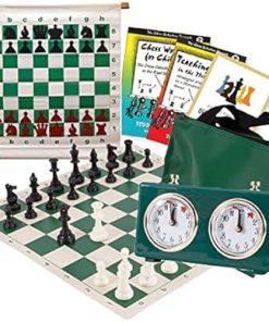 Scholastic Chess Club Starter Kit for 10 Members with Clocks Green