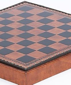 Marcello Italian Chess and Checkers Board with 1 3/8 Inch Squares 2