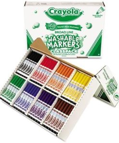 Washable Broad Point Markers Classpack Assorted Colors 200 Count Box 2