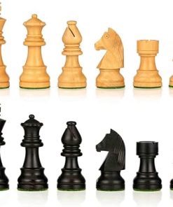 Luxury Staunton Style Hand Carved Weighted Chess Pieces German Knight Set 2