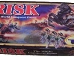 Risk 1993 Board Game Featuring Army Shaped Miniatures for Fun