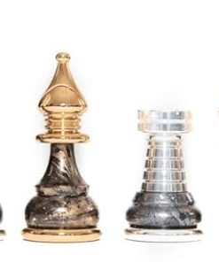 Bello Collezioni Calenzano 24K Gold and Silver Plated Chessmen from Italy 2