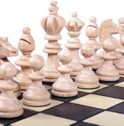 Koliada Chess Set with Unique Wooden Pieces and Storage Box 2