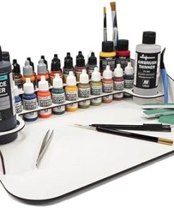 Vallejo Paint Display Work Station 40 x 30 cm Holds 24 Bottles 10 Brushes