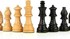 Luxury Staunton Style Hand Carved Weighted Chess Pieces German Knight Set