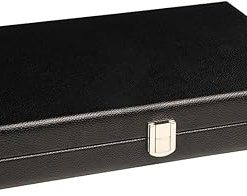 Travel Size 13 Inch Premium Backgammon Set Black Board Green Surface 2