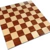 Zelus Large 18 x 18 Inch Borderless Chess Board with Inlaid Mahogany