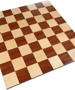Zelus Large 18 x 18 Inch Borderless Chess Board with Inlaid Mahogany