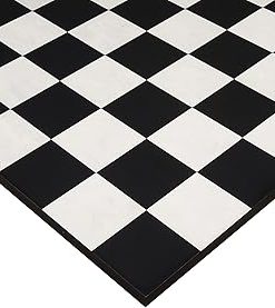 Minimalist 19″ Black Anigre Maple Chess Board – Handmade & Portable