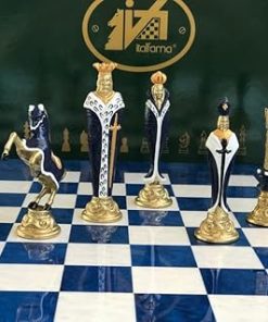 Hand Painted Metal Chess Set by Italfama in Renaissance Theme 2