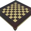 Brass and Red Chess Board with 1 Inch Squares for Every Player