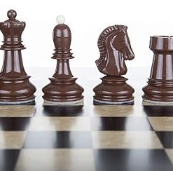 Standard Size Weighted Plastic Chess Pieces for Optimal Gameplay