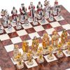 Bello Collezioni Pisa Venice Alabaster Chessmen Set with Luxury Board 4