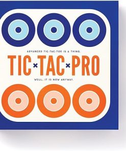 Brass Monkey Tic Tac Pro Game Set with Beautiful Wooden Pieces for Parties