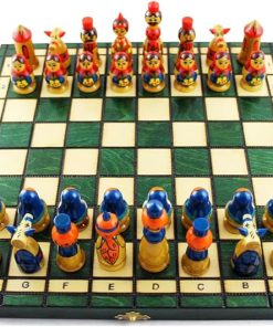 Handcrafted Matryoshka Chess Set – Russian Nesting Doll Board Game 2