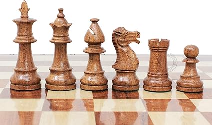 Victorian Staunton Chess Set with Wooden Board and Extra Queens – 14 Inches 2 Victorian Staunton Chess Set with Wooden Board and Extra Queens - 14 Inches - Image 2
