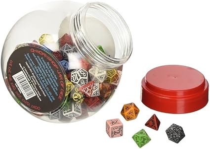 Q-Workshop Jar of Dice Set D4 D6 D8 D10 D12 D20 D100 150 Pieces 2 Q-Workshop Jar of Dice Set D4 D6 D8 D10 D12 D20 D100 150 Pieces - Image 2