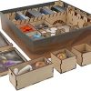 Dune Imperium Uprising Game Organizer Wood Storage Box with Trays