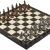 Metal Chess Set for Adults Ottoman vs Byzantine with Marble Design Board 3