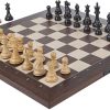 DGT USB Walnut Chess Board with Classic Pieces and Carrying Bag Included