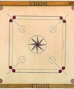 Carrom Board Game Champion Tournament Set with Coin Striker Powder 27 Inch