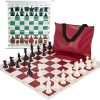 Green Marble Chess Board Set with Wooden Pieces – 15 Inch Home Decor 4