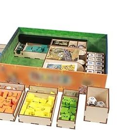 Root Compatible Game Organizer by The Broken Token – Wooden Box with Trays