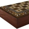 Black and White Marble Chess Board with Pietra Dura Inlay Art 15 Inches 4