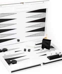 Luxury Large Acrylic Backgammon Set 18.25 Inch Knickerbocker Avenue