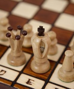 Wegiel Handmade Royal 36 European Chess Set with 14.2 Inch Wooden Board 2