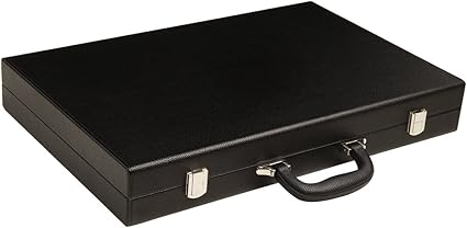 Premium 19 inch Backgammon Set Black Board with White and Red Points 2 Premium 19 inch Backgammon Set Black Board with White and Red Points - Image 2
