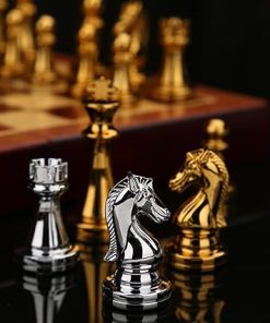 Extra Queens Weighted Metal Chess Pieces 2.6 Inch King Set