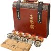 Crystal Xiangqi Chinese Chess Set Strategy Board Game with Giftbox