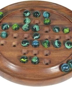 Handcrafted Wooden Solitaire Board Game for Endless Fun 2