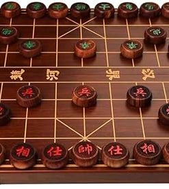 Travel Xiangqi Chess Set Folding Strategy Board Game for 2 Players
