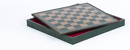 Marcello Chess and Checkers Cabinet Board from Italy 1.375 Inch Squares 2 Marcello Chess and Checkers Cabinet Board from Italy 1.375 Inch Squares - Image 2
