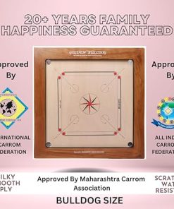 KD Golden Carrom Board Antique Indoor Game Approved by Carrom Federations 2