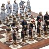 Luxury Hand Painted American Civil War Chessmen from Italy by Bello Games 3