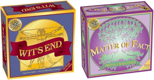 Wit's End + Matter of Fact = Challenging Board Game Bundle for Adults and Game Night