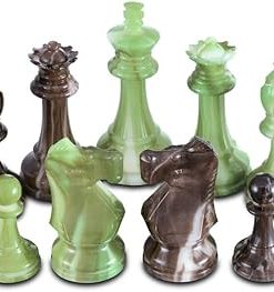Zeus Heavy Weighted Chess Pieces 3.75 Inch King Extra Queens No Board