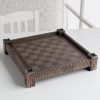 Fortress Chessboard 17.25 Inch with 1.5 Inch Squares Tan and Brown