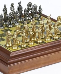 Bello Games Napoleon Chessmen and Bellagio Chess Cabinet from Italy