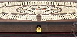 Continuous Cribbage Board Box in Wenge Wood Maple with Sliding Lids 2