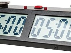 Zmart Pro Digital Chess Clock by House of Staunton in Black Color