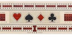 Inlaid Maple Bloodwood Cribbage Board 12.5 Inch with Storage Drawer 2