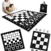 Large Egyptian Metal Chess Set 15-Inch Foldable Board for Adults 3 Large Egyptian Metal Chess Set 15-Inch Foldable Board for Adults 3