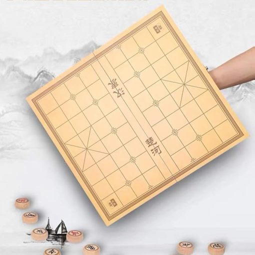 Xiangqi Chinese Chess Set Game with Folding Board for 2 Players - Image 2