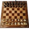 Square Wooden Chess and Magnetic Pieces Set with Storage Drawer (5×5 Inch)(Father’s Day Gift) 3